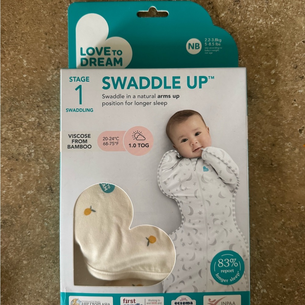 Brand New-Love to Dream Swaddle TOG 1- Size Newborn